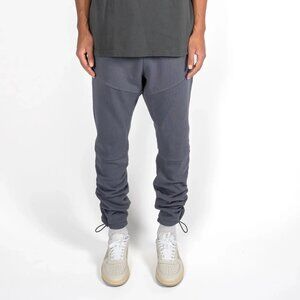 Richie Le Men's Corded Daily Sweatpants Slate Blue Size M